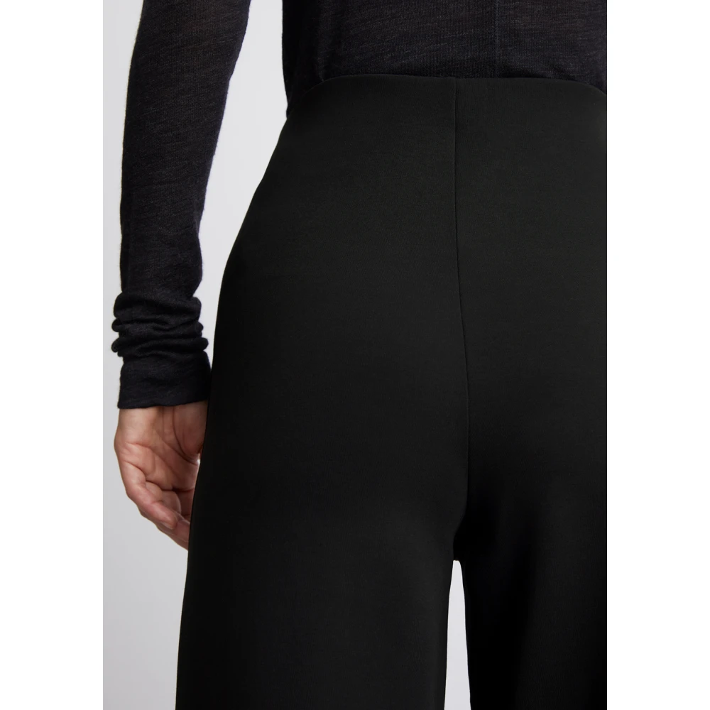 Marc O'Polo Jersey broek recht Black Dames