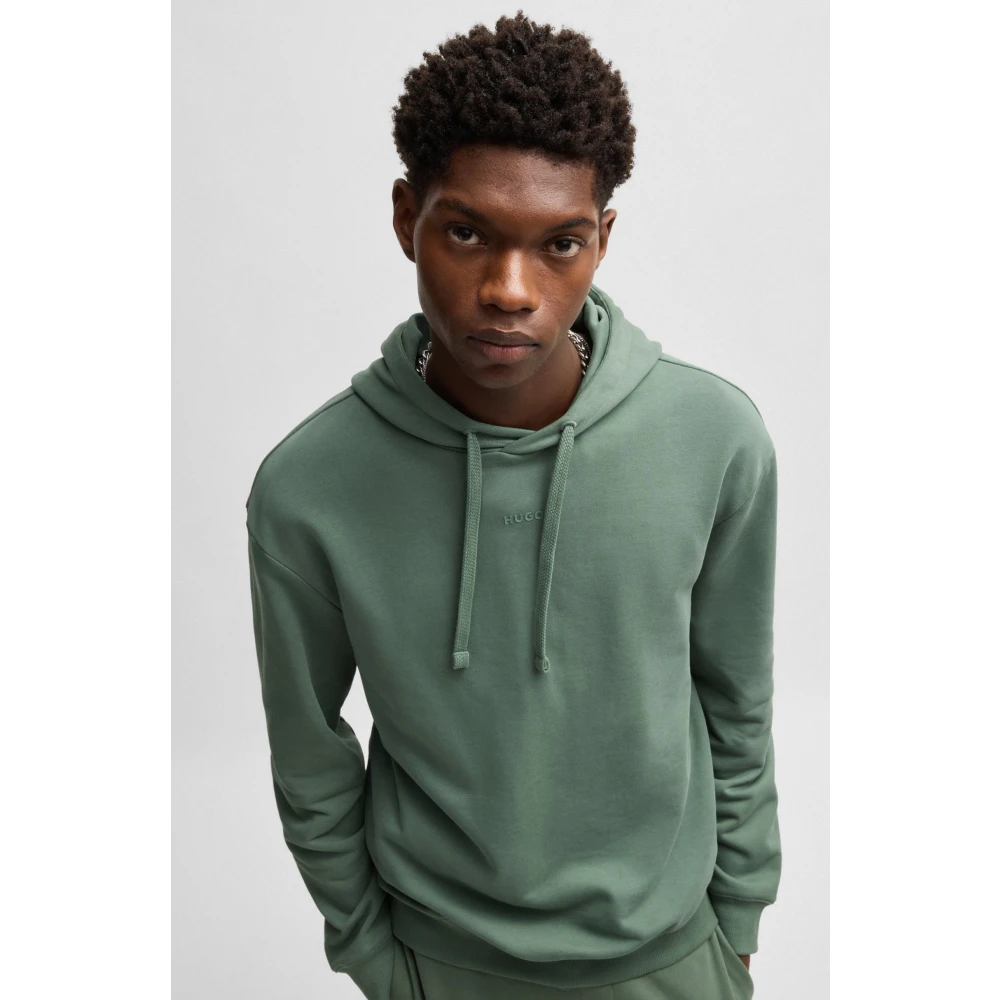 Hugo Boss Stijlvolle hoodie voor mannen Green Heren