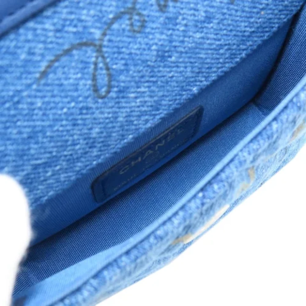 Chanel Vintage Pre-owned Fabric chanel-bags Blue Dames