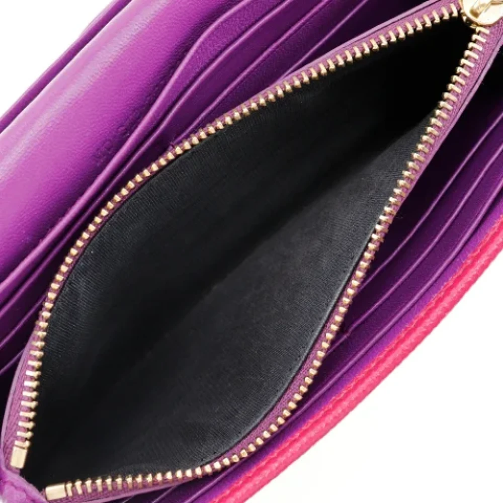 Bvlgari Vintage Pre-owned Leather wallets Pink Dames