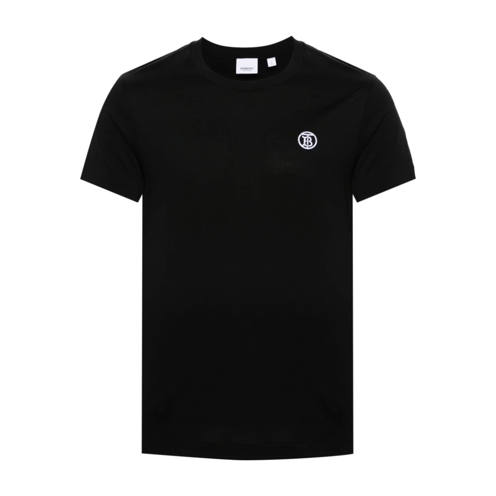 Burberry Zwarte T-shirts en Polos Black Heren