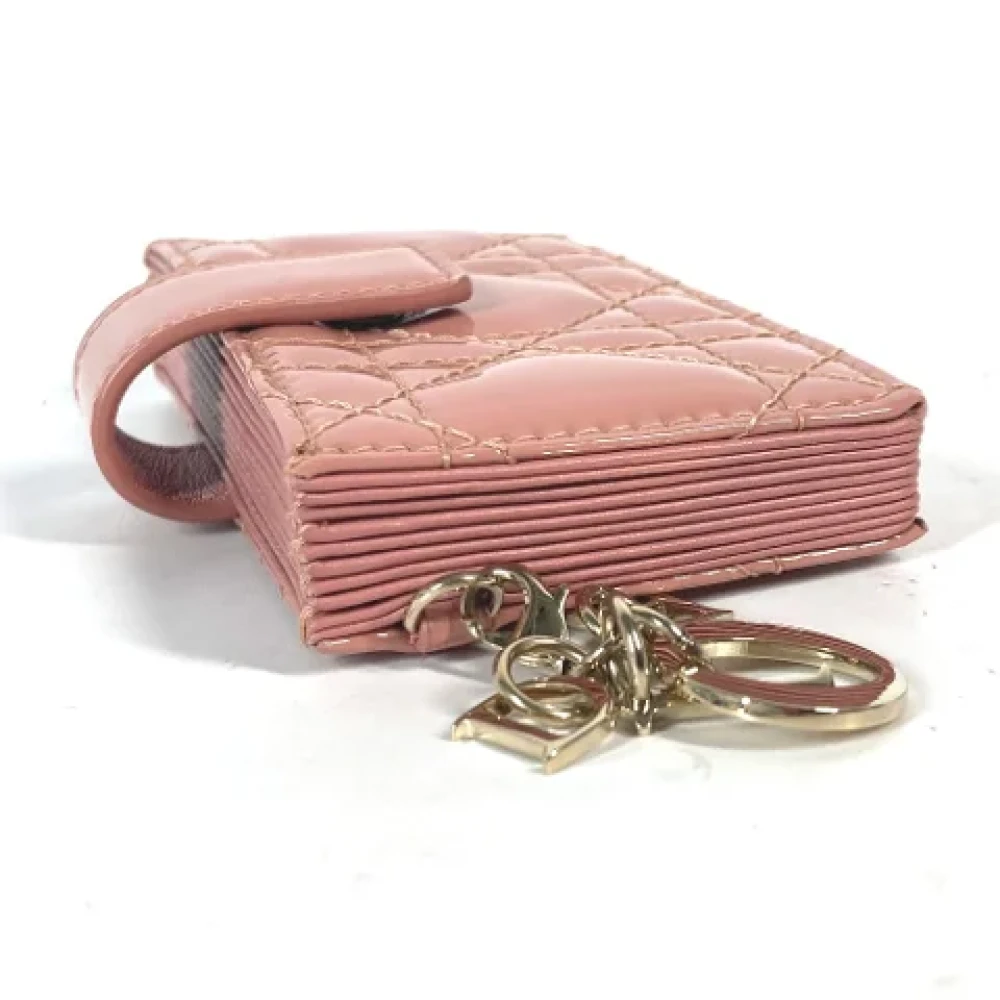 Dior Vintage Pre-owned Leather home-office Pink Dames