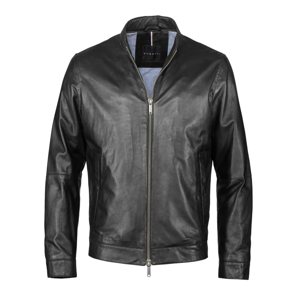 Bugatti Stijlvolle Leren Jas BUBormio Black Heren