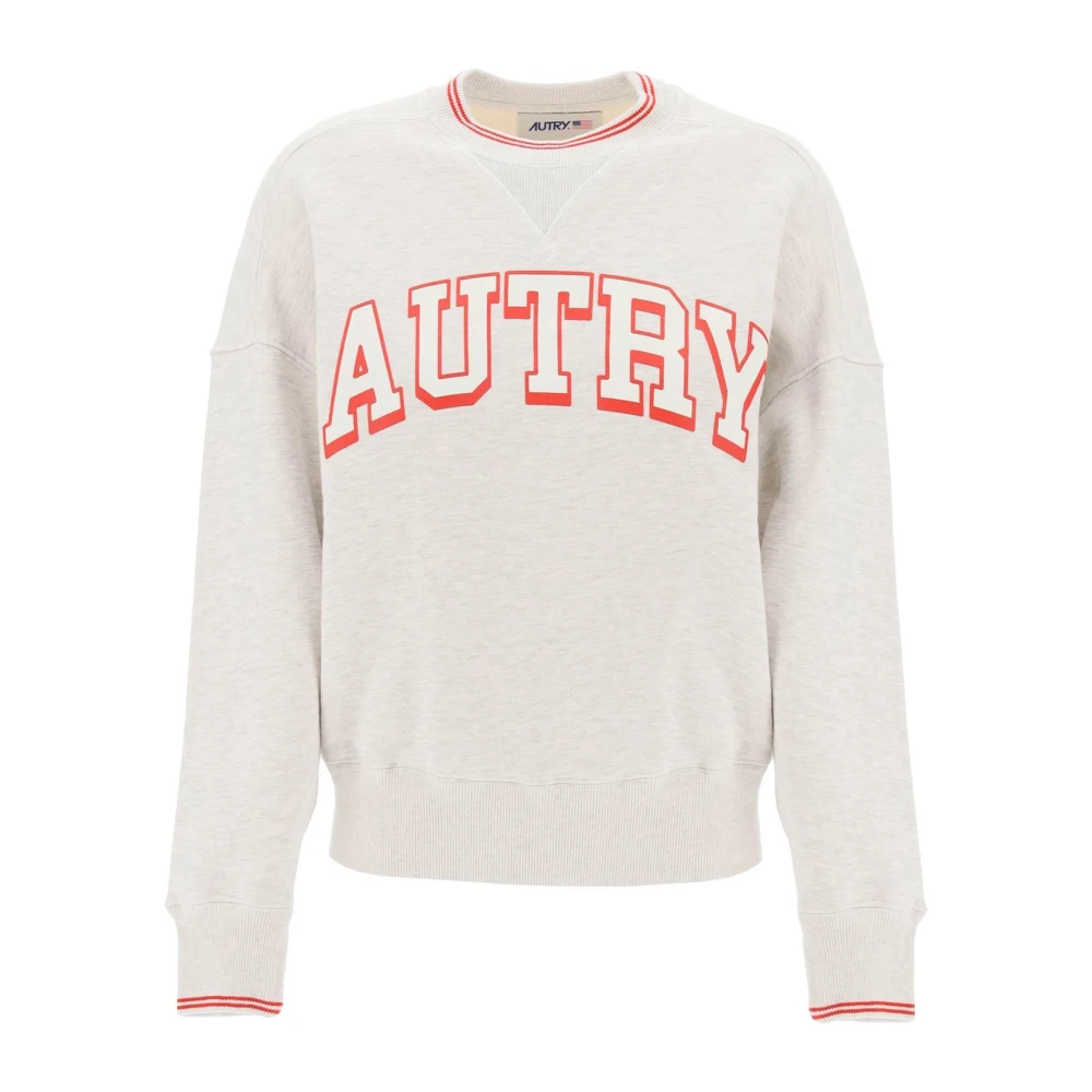 Autry Oversized Varsity Sweatshirt Gray Dames