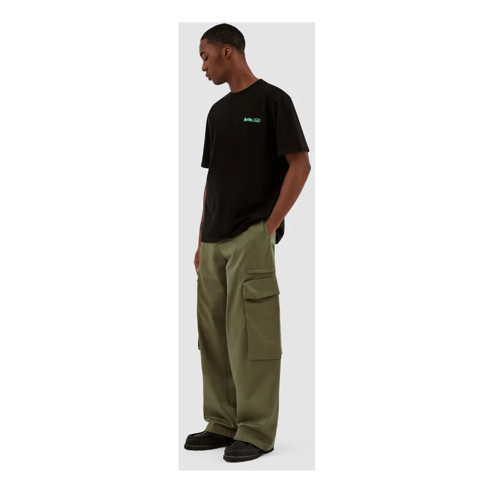 Arte Antwerp Wide Trousers Green Heren