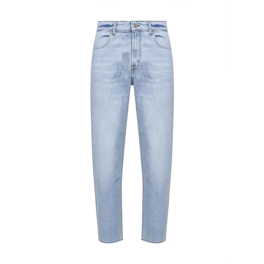 7 For All Mankind Blue Modern Straight Jeans - Male - Straight Fit Jeans - W30 - Jeans