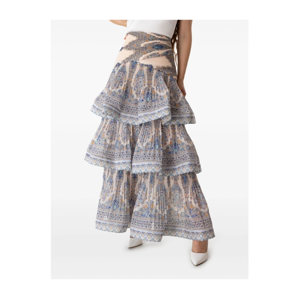 Zimmermann Heldere Blauwe Rok Multicolor Dames