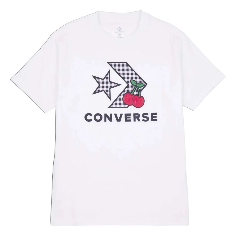 Converse Cherry Star Chevron Infill Tee T-shirt White Dames