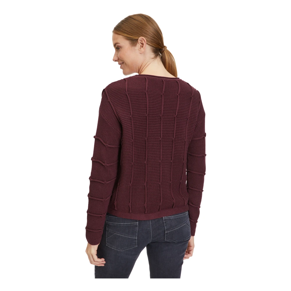 Betty Barclay Round-neck Knitwear Brown Dames
