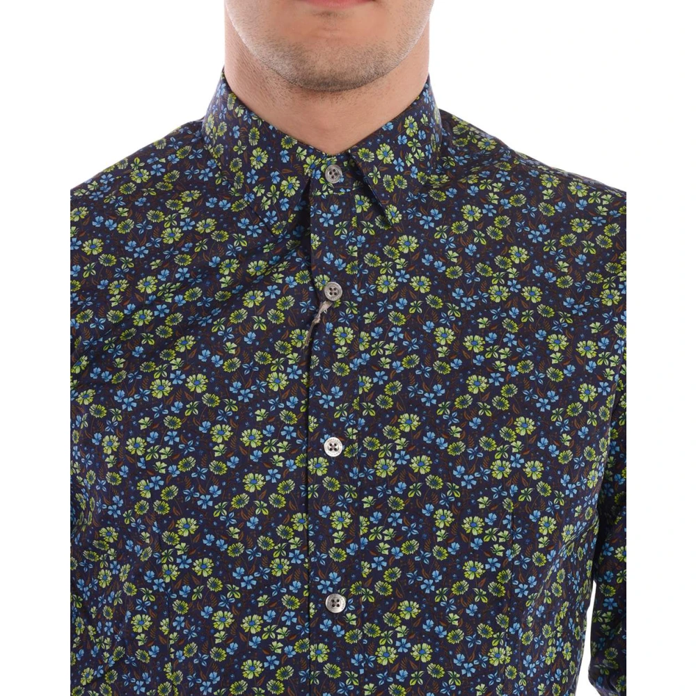 Daniele Alessandrini Basic Overhemd Blue Heren