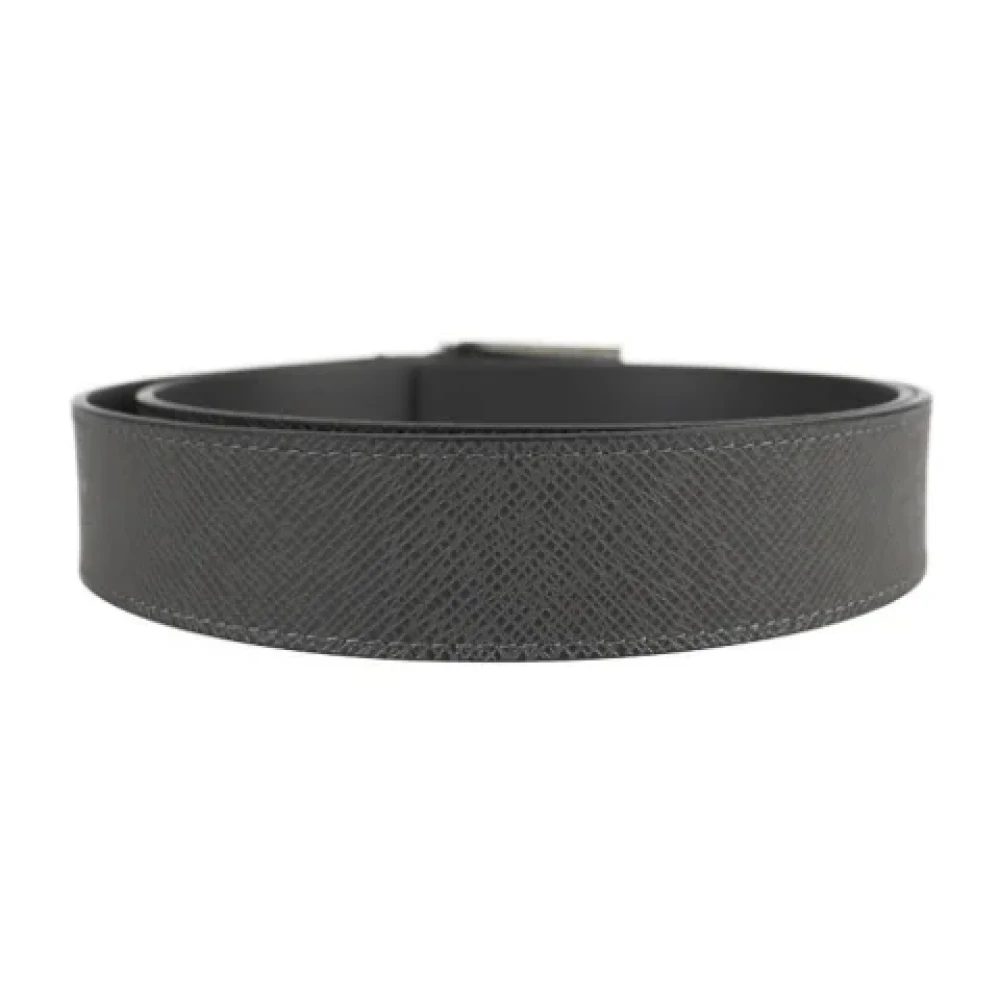 Louis Vuitton Vintage Pre-owned Leather belts Black Dames