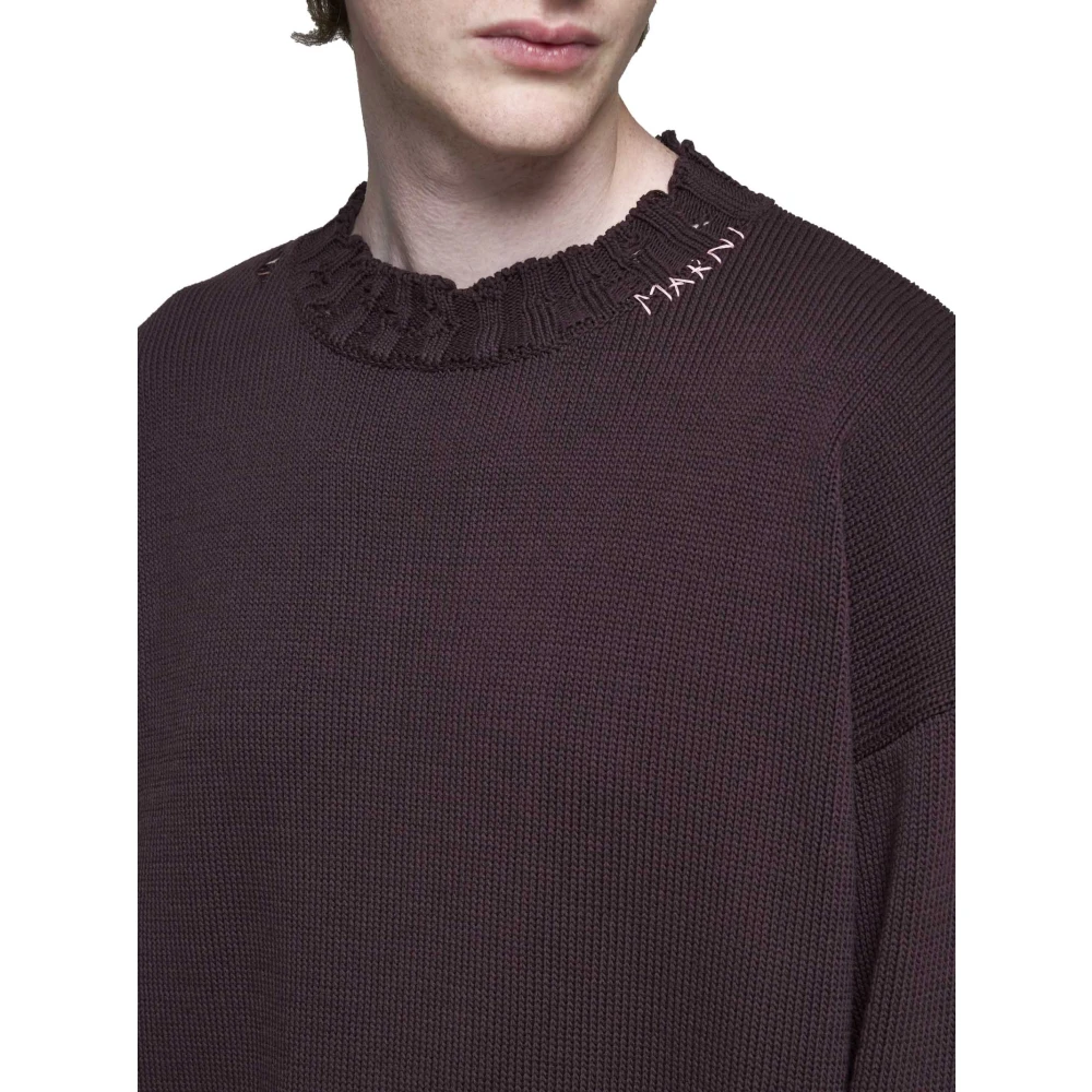 Marni Stijlvolle Sweaters Collectie Brown Heren