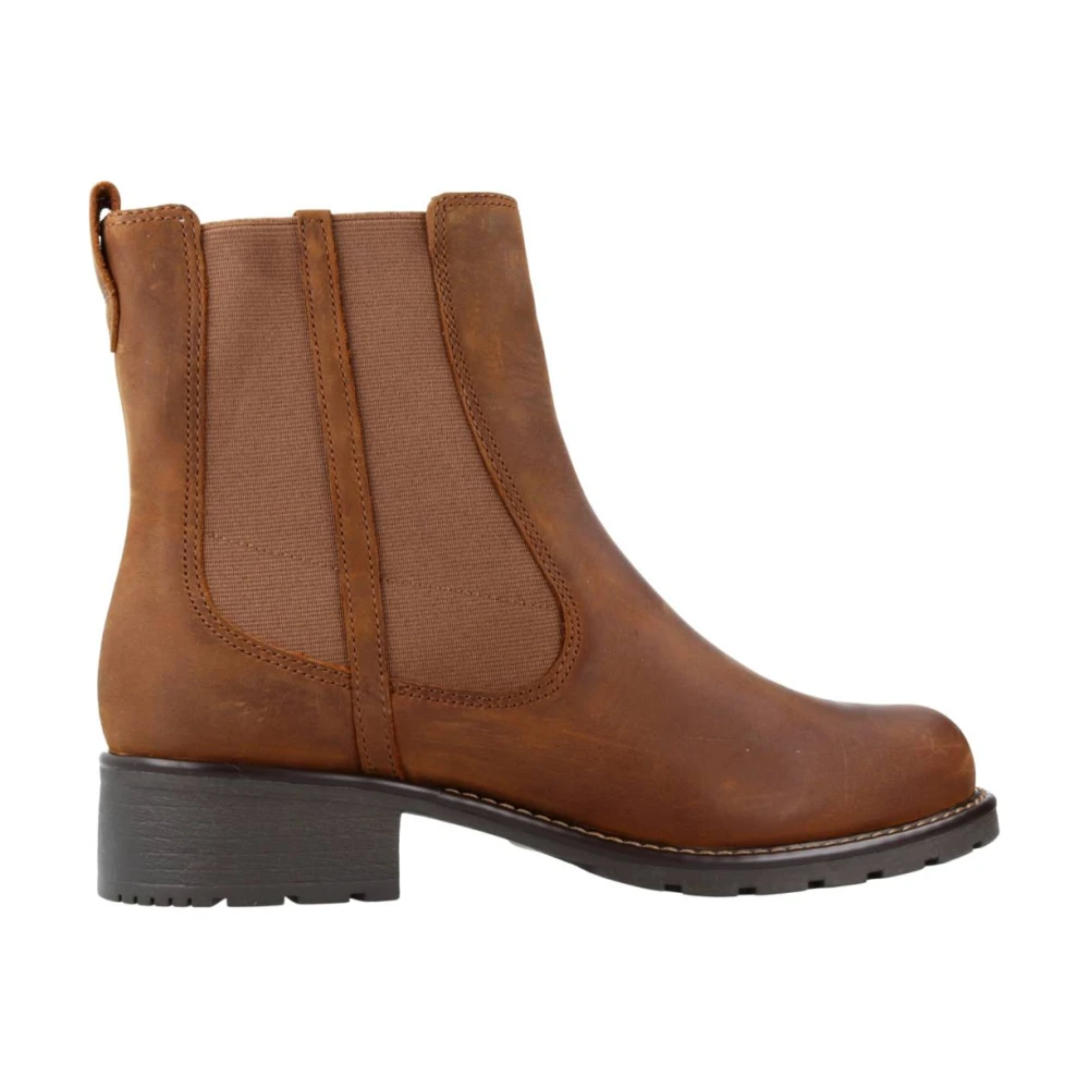 Clarks Chelsea Boots Brown Dames