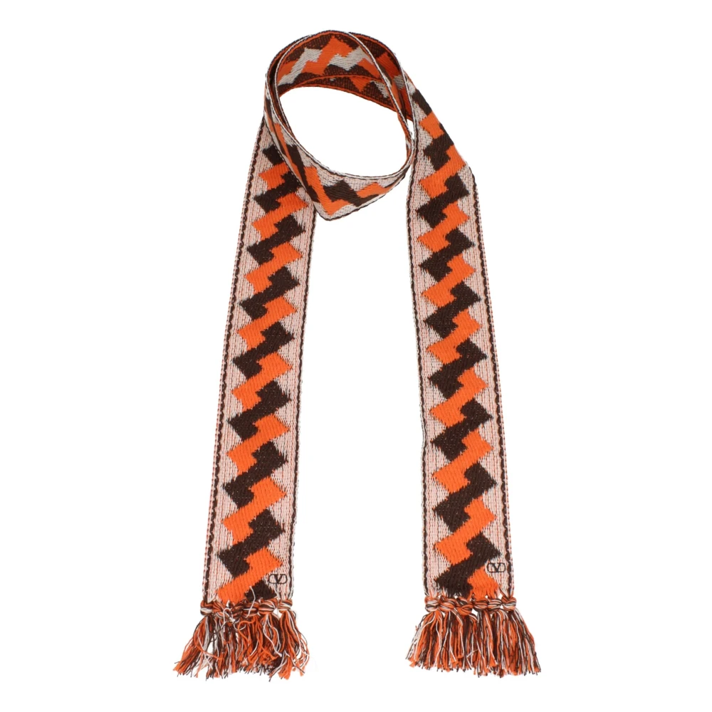 Valentino Garavani Men's Multicolor Winter Scarves, One Size, Cotton Foulard
