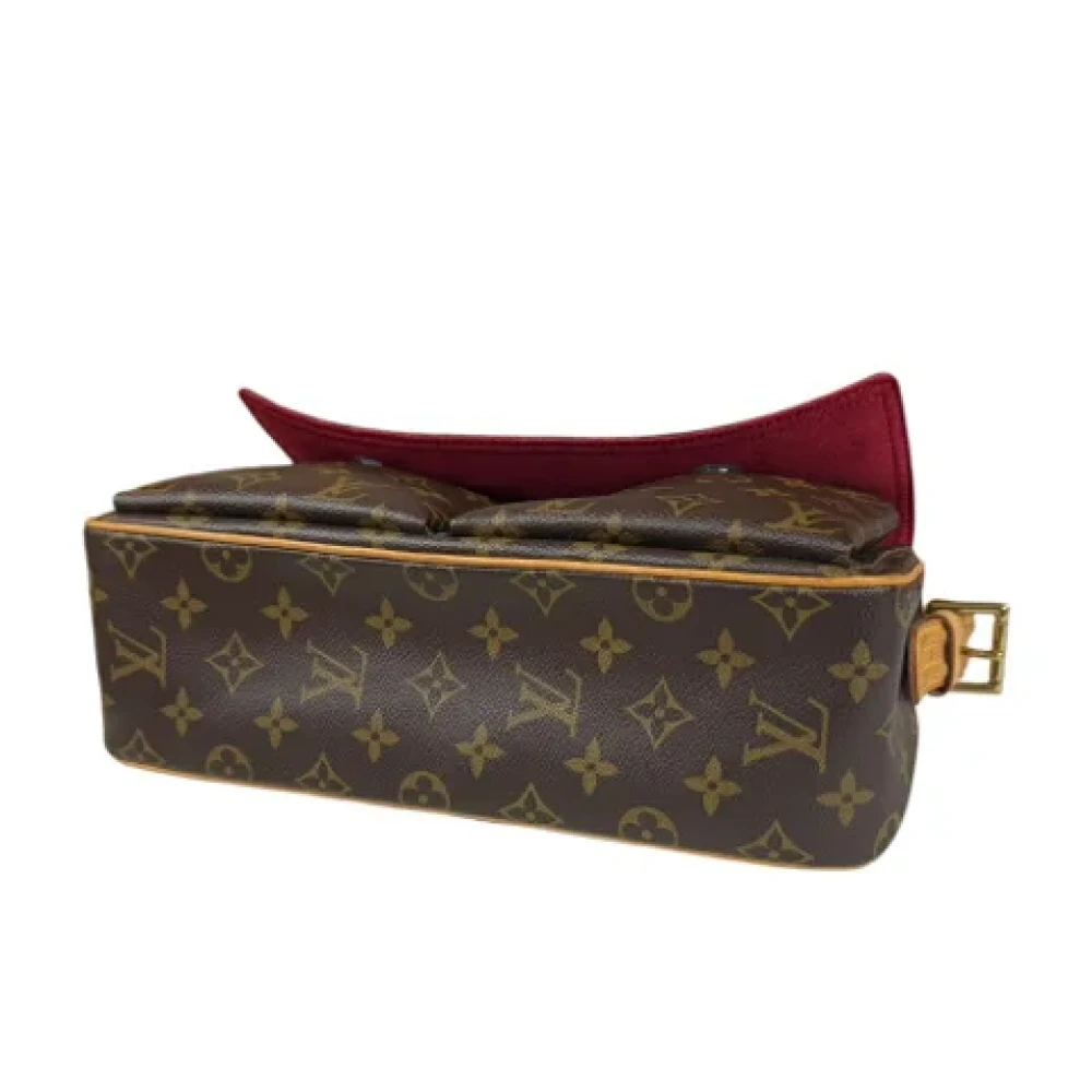 Louis Vuitton Vintage Pre-owned Canvas shoulder-bags Brown Dames