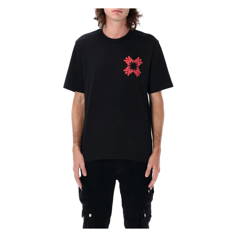 Amiri Zwart Grafisch Print T-Shirt Black Heren