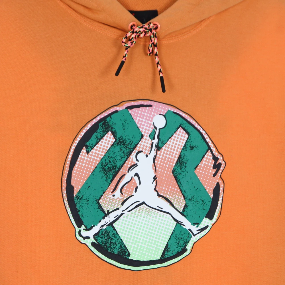 Jordan Sport DNA Gewassen Hoodie Atomic Orange Heren