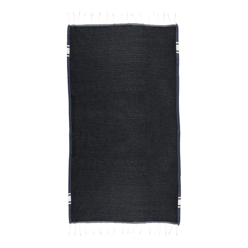 MC2 Saint Barth Blauwe franje strandhanddoek Blue Unisex