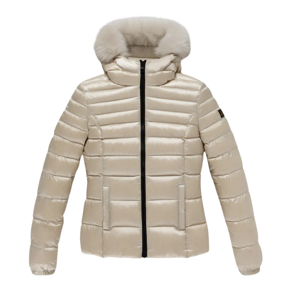 RefrigiWear Stijlvolle Winterjas Beige Dames