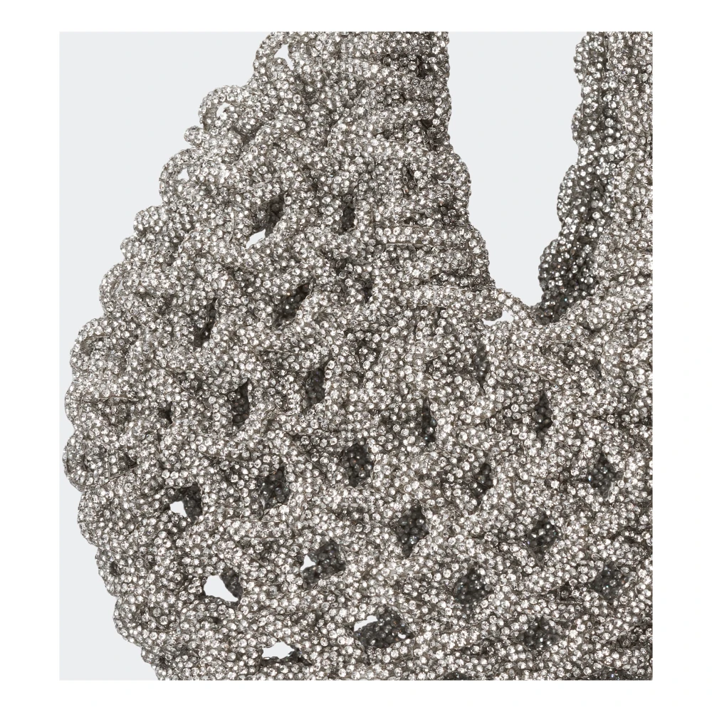 Hibourama Handgemaakte Diamond Hobo Tas Gray Dames