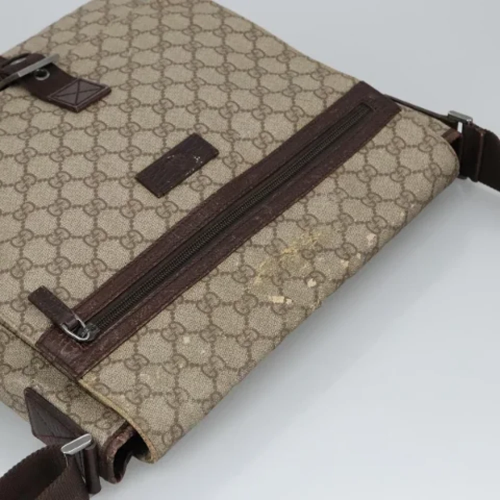 Gucci Vintage Pre-owned Canvas shoulder-bags Beige Dames