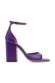 Mauve Skórzane Sandały Fiona