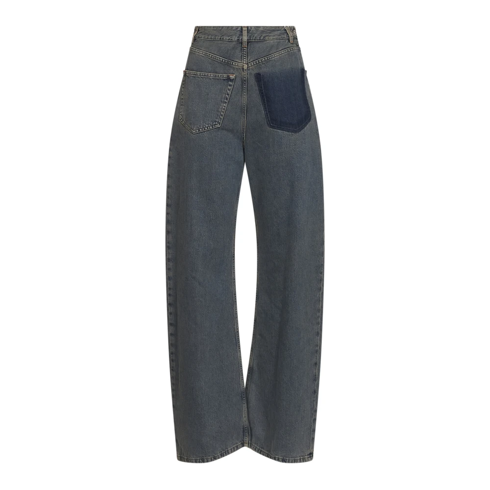 Mm6 Maison Margiela Back-To-Back Deconstructed Jeans - Female - Loose Fit Jeans - Gray - W27 - Jeans