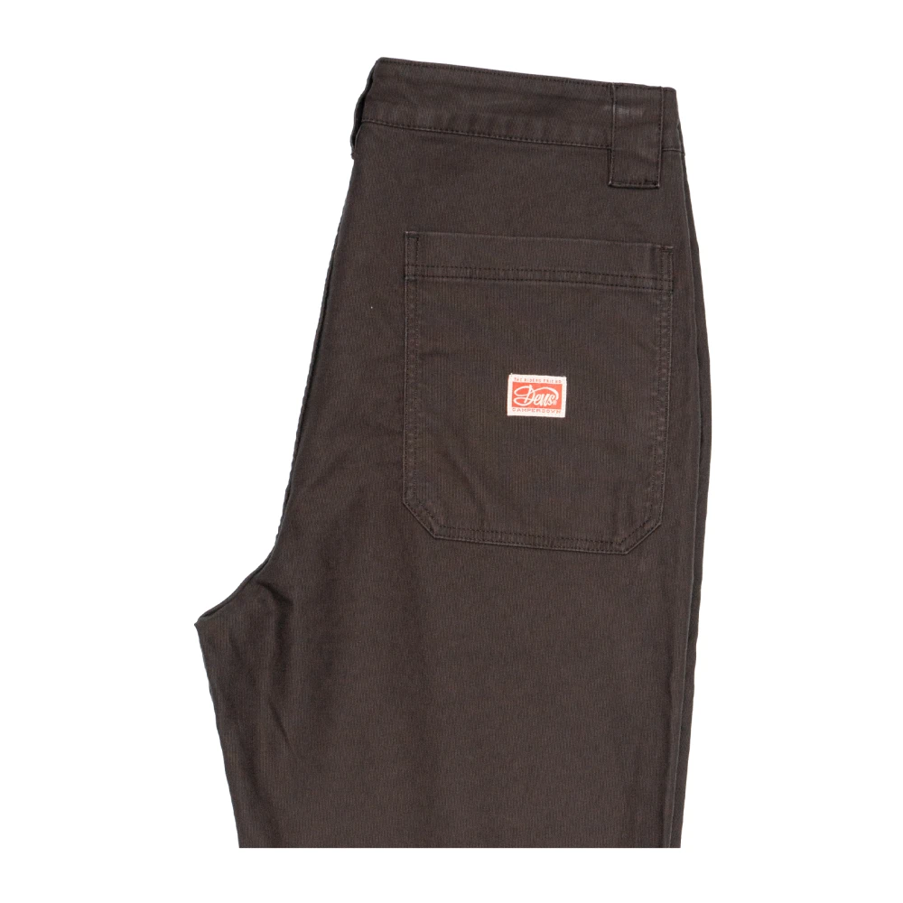 Deus Ex Machina Comfort fit katoenen broek Brown Heren