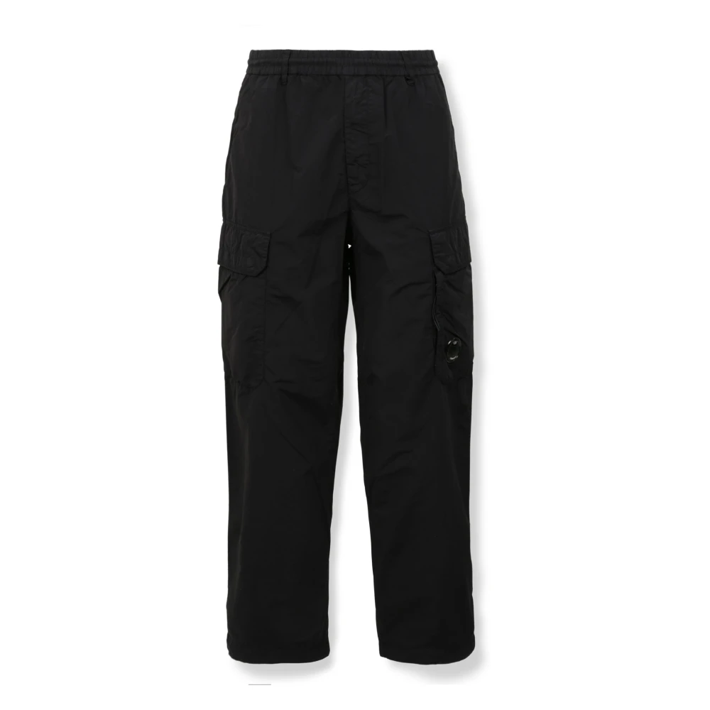 C.p. Company , Wide Trousers, Male, Black, M, Micro-Reps Boxy Cargo Trousers - Image 3