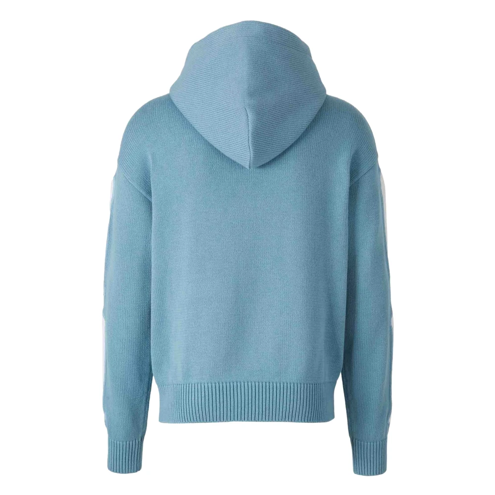 Amiri Helblauwe katoenen hoodie met capuchon Blue Heren