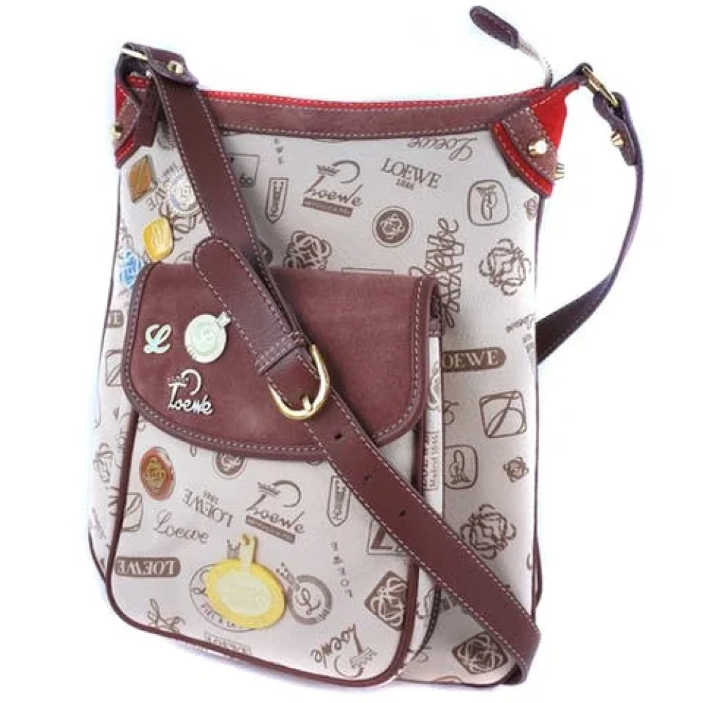 Loewe Pre-owned Canvas shoulder-bags Beige Dames