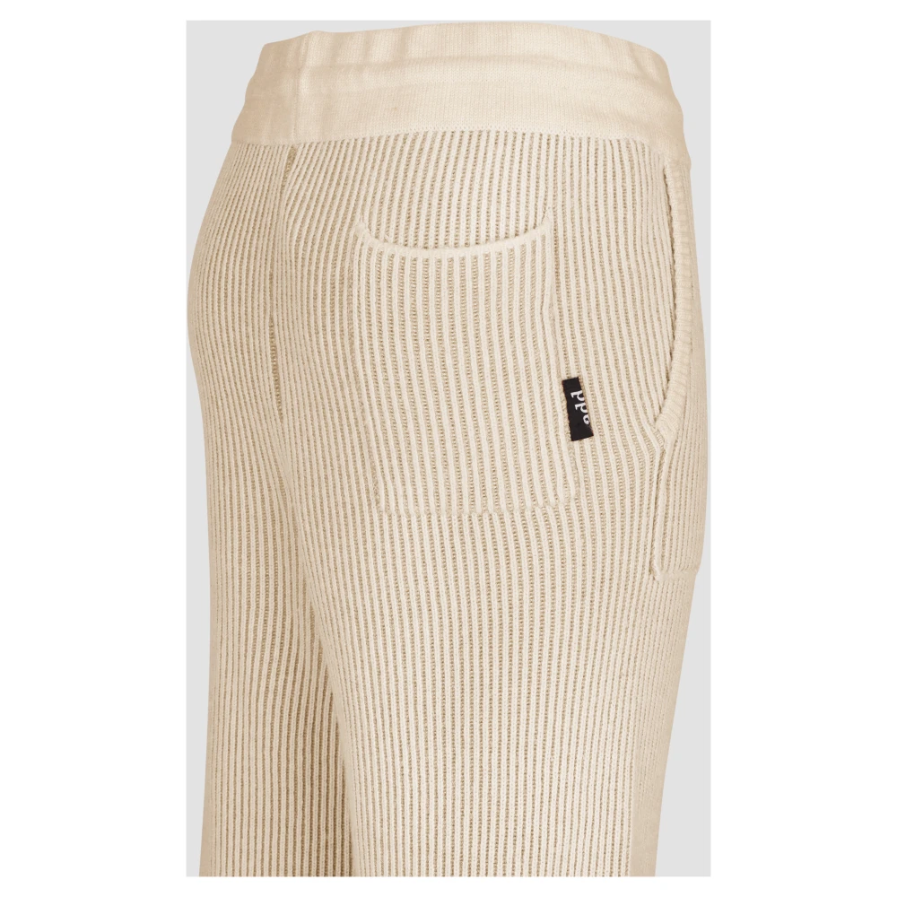 add Broek IN Dubbelzijdige Ribbreisel Beige Dames