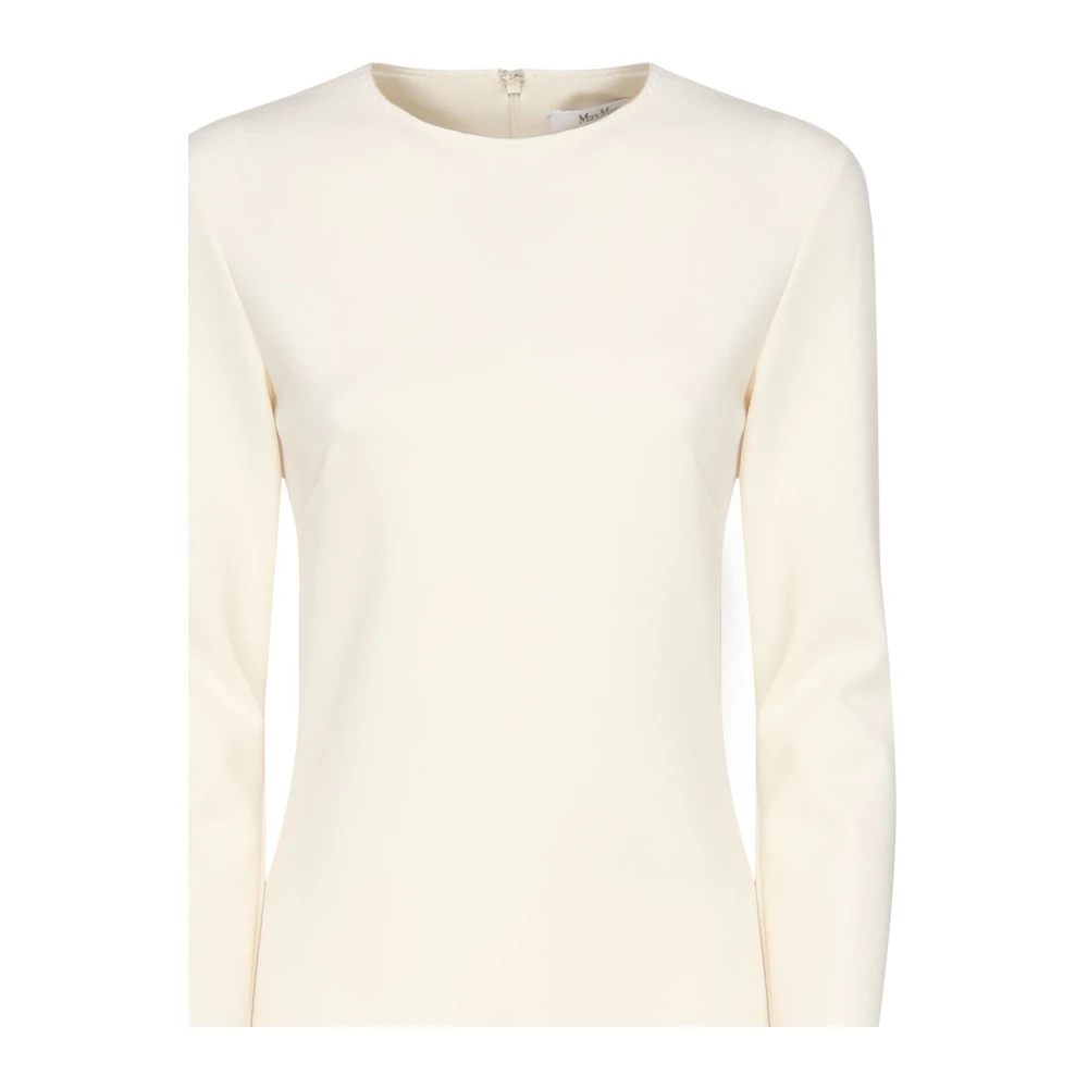 Max Mara Witte Bartolo Jurk White Dames