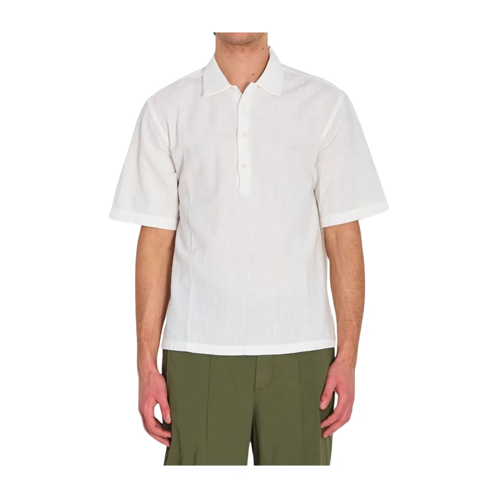 Barena Venezia Men's White Mola Lanchin - Polo Shirts - S - Tops