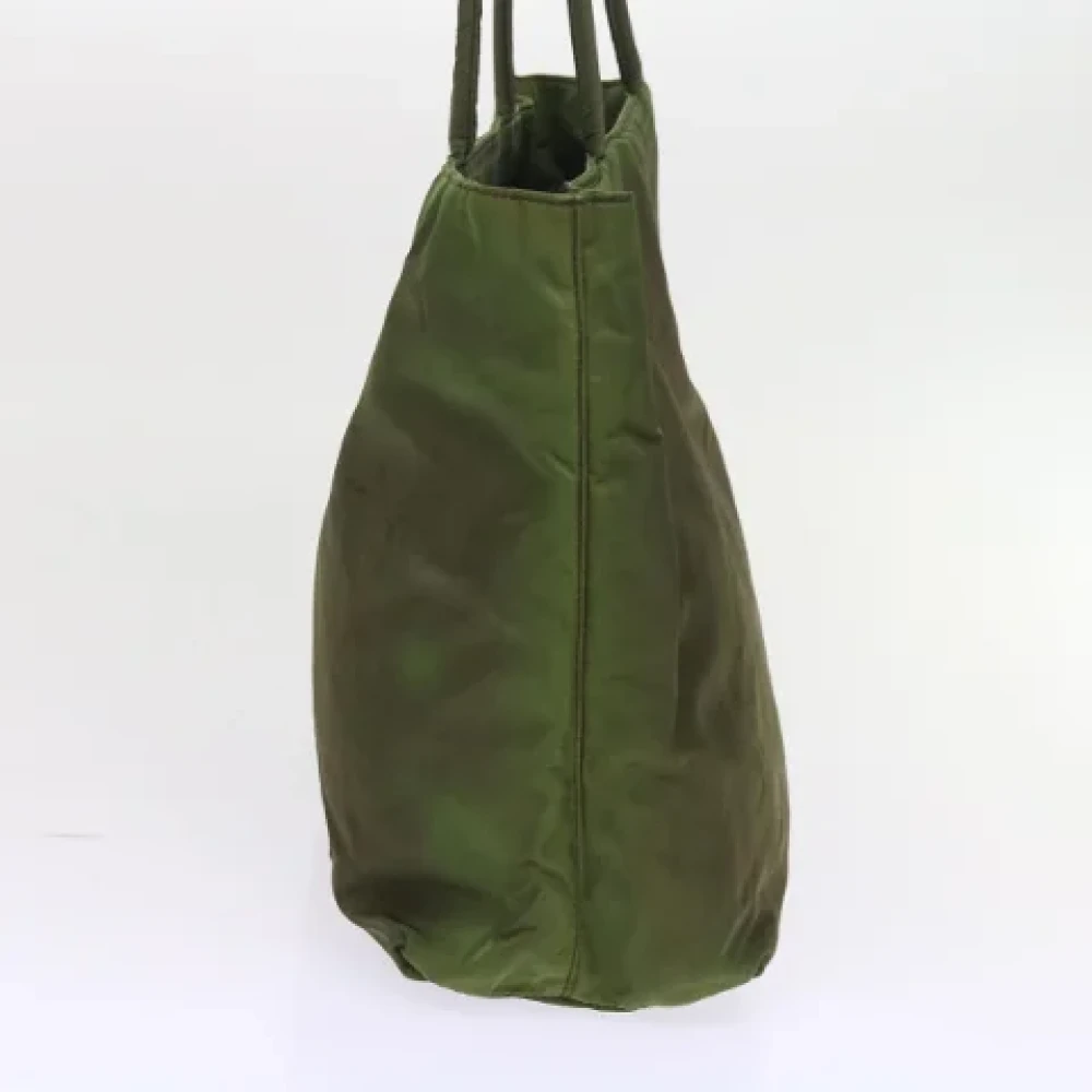 Prada Vintage Pre-owned Fabric prada-bags Green Dames