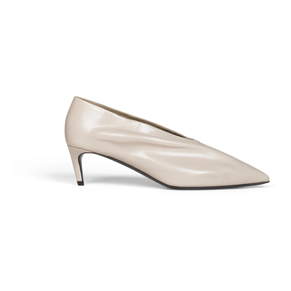 Khaite Women's Beige Pumps, 7 Uk, With Heel