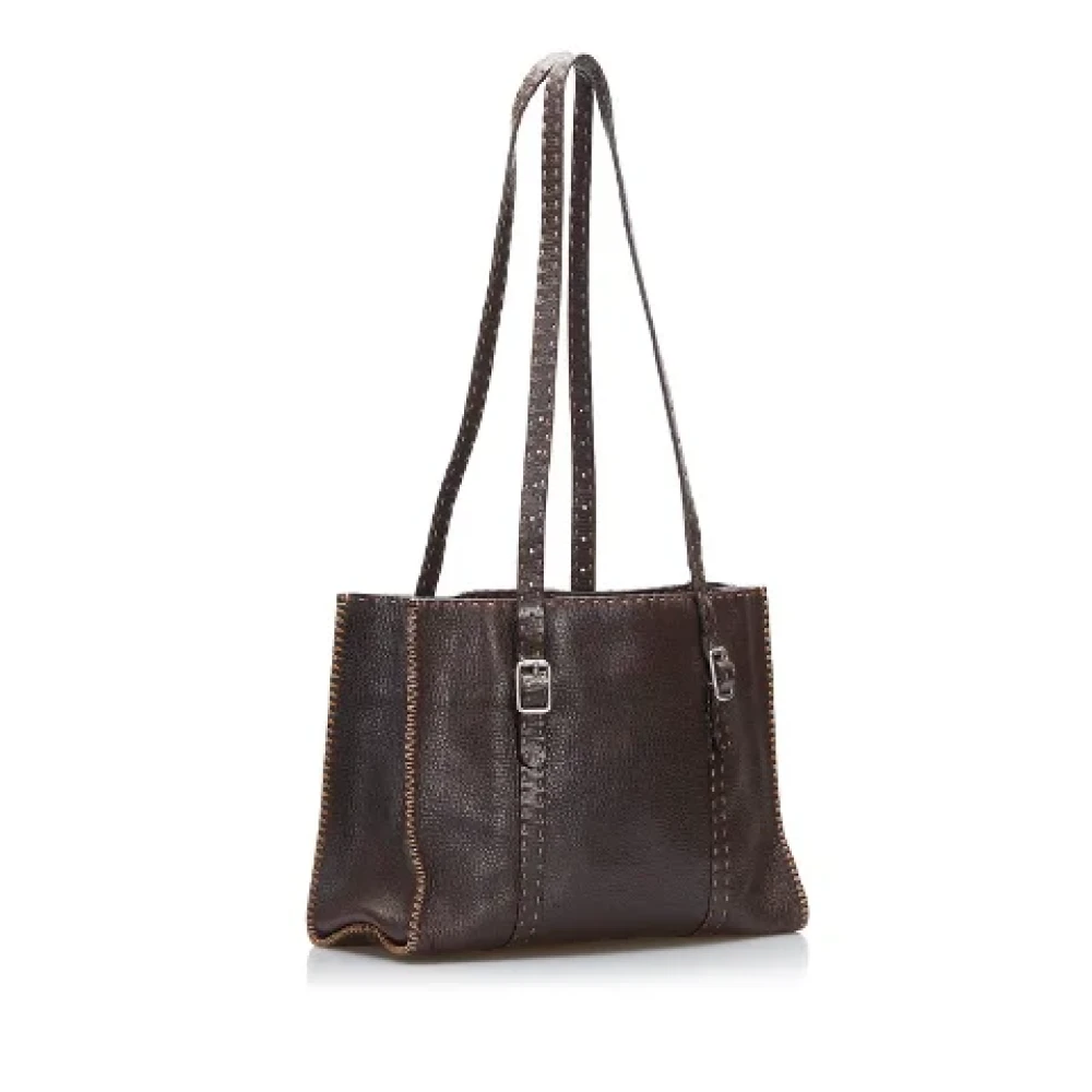 Fendi Vintage Pre-owned Leather totes Brown Dames