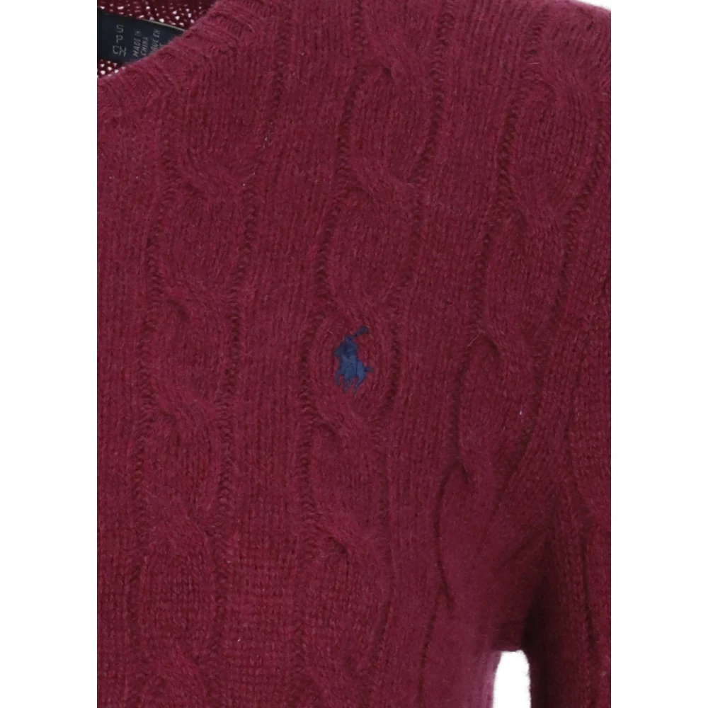 Ralph Lauren Wollen en Kasjmier Trui Purple Dames