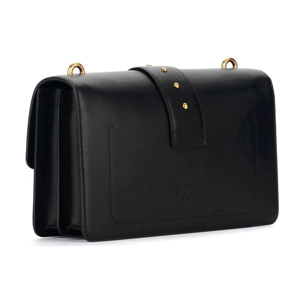 pinko Klassieke Love Bag in zwart leer Black Dames