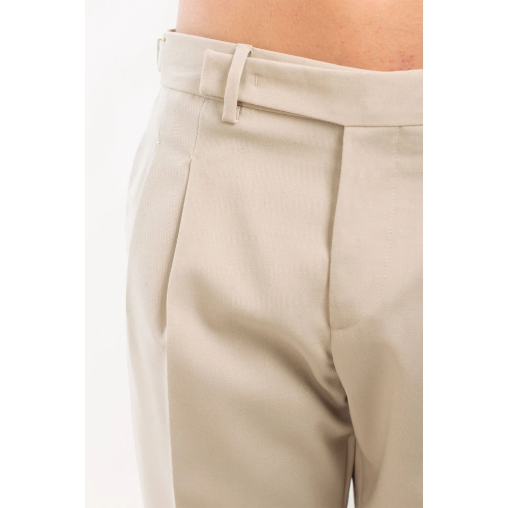 Briglia Wollen Riem Broek Beige Heren