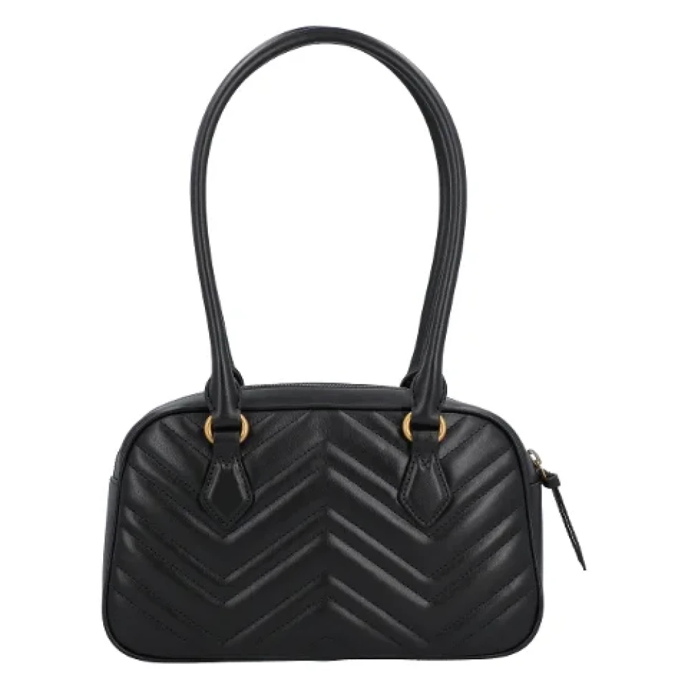 Gucci Matelassé Chevron Schoudertas Black Dames
