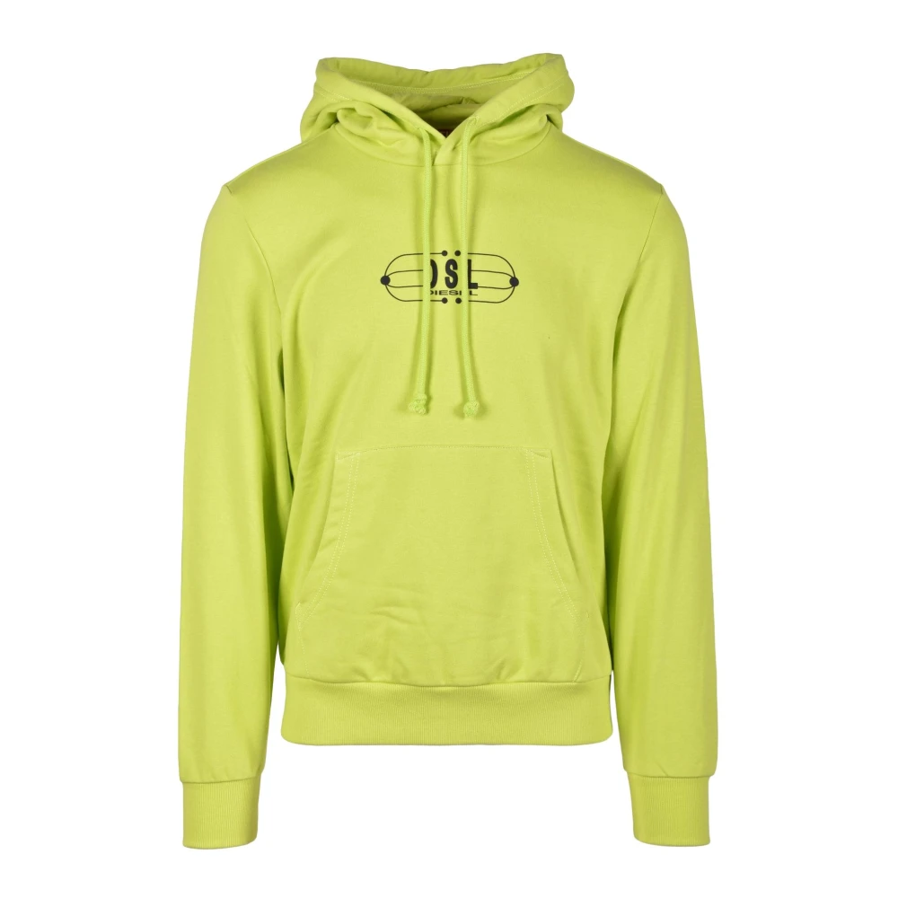 Diesel Katoenmix Sweatshirt Green Heren