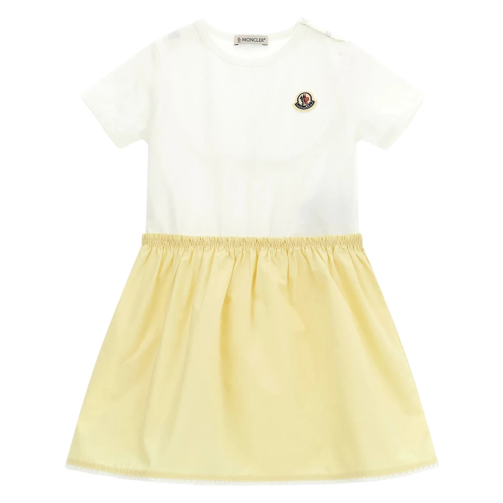 Moncler Multicolor Dresses, Unisex, 9 M, Cotton Logo Dress