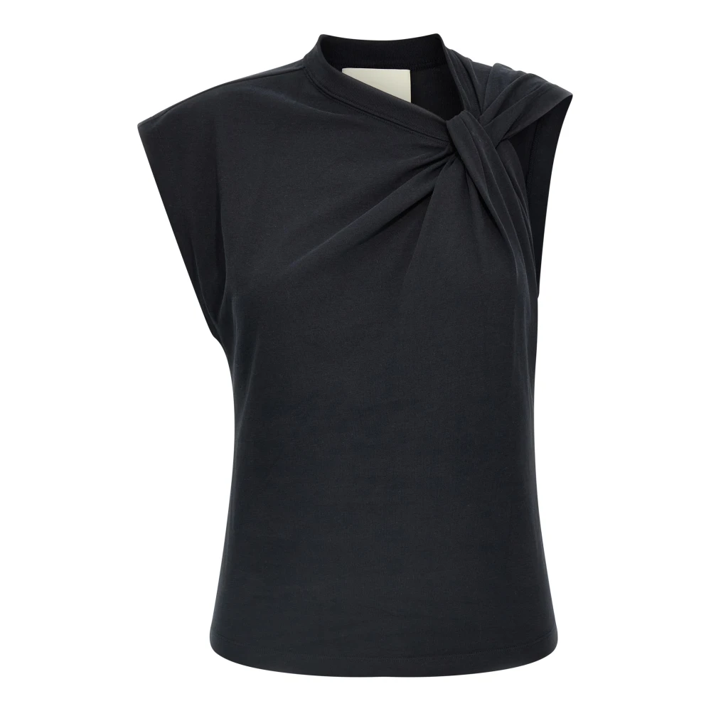 Isabel Marant Women's Black Sleeveless Tops, Xs, Nayda T-Shirt
