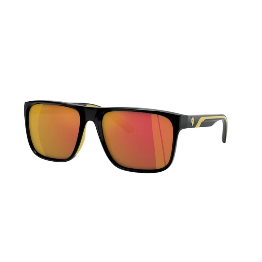 Ferrari Scuderia Men's Red Man Fz6002u 501/6Q Sunglasses Injected Black Squa Normal Mirror - Image 2