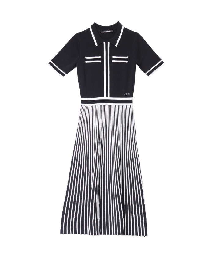 pleated-knit-dress