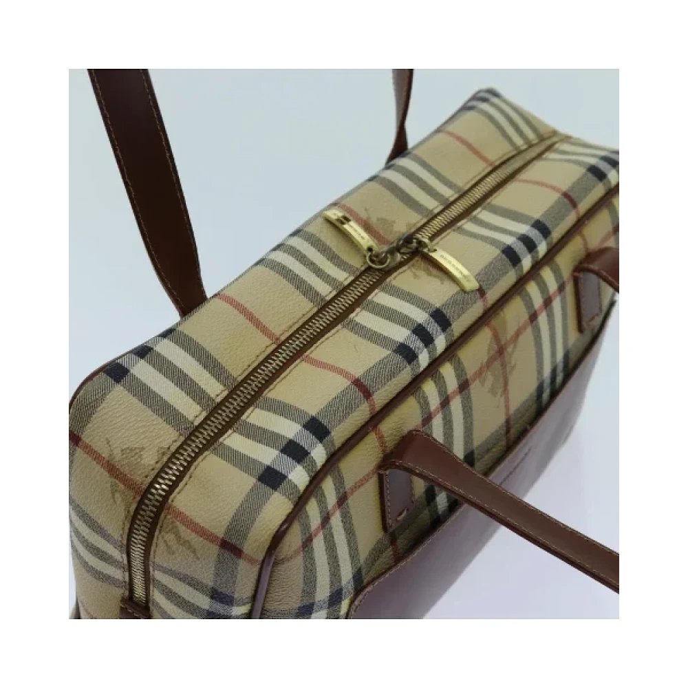 Burberry Vintage Pre-owned Fabric shoulder-bags Beige Dames