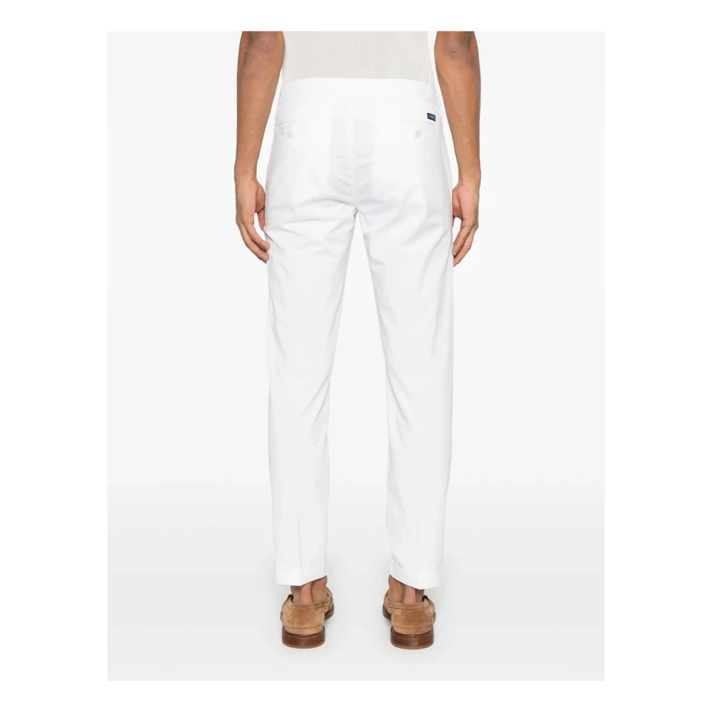 Fay Witte Katoenmix Broek White Heren