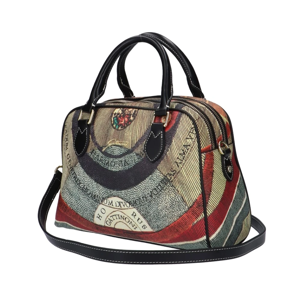 Gattinoni Planet Print Bowlingtas Multicolor Dames