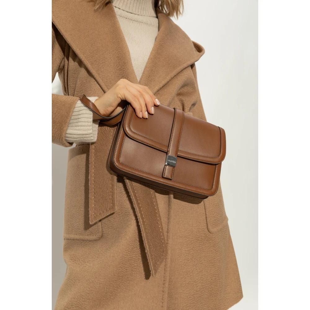 Max Mara Clutch Bianca Brown Dames